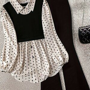 Women’s Polka Dot Two-Piece Set